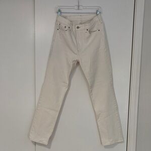 GAP Women's Straight Leg Cream Jeans